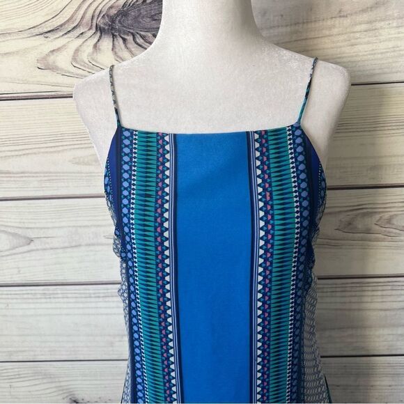 Missguided Silky Multicolor Scarf Patterned Backless Cami Dress - Picture 5 of 9